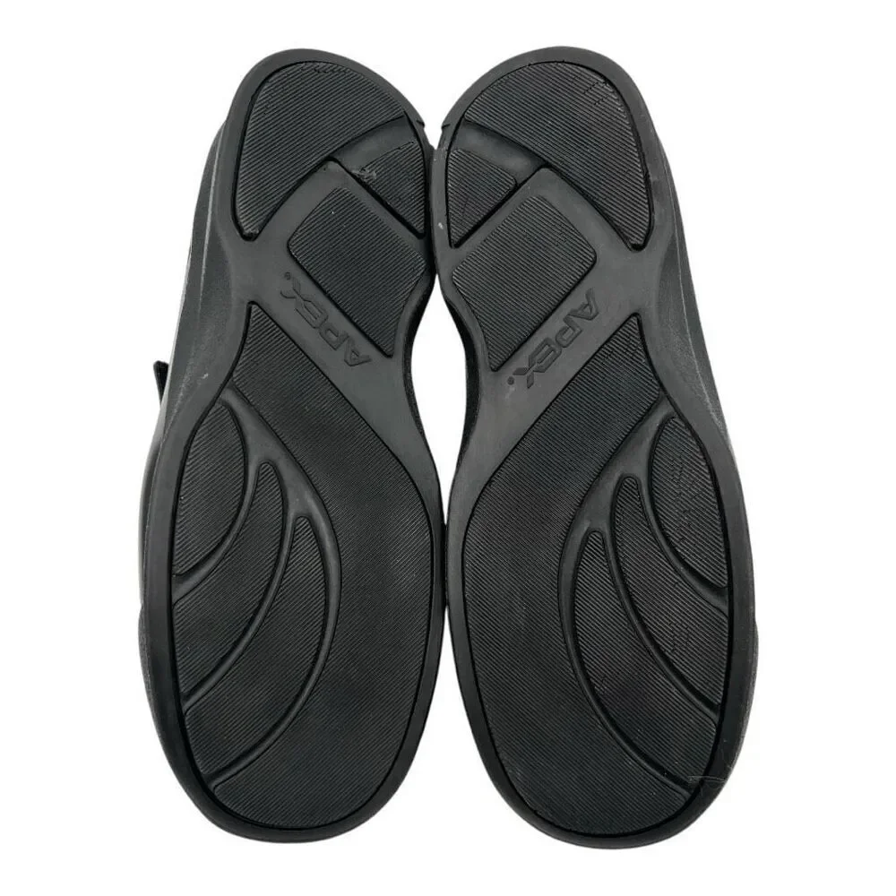Apex Men's Size 10 Ambulator Biomechanical Single Strap Leather Shoes Black